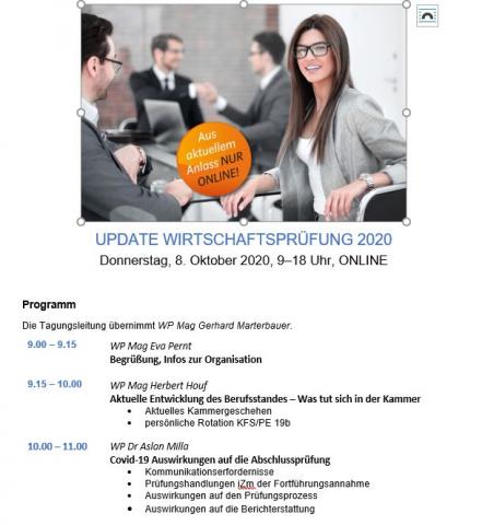 Programm Update WP 2020 Online